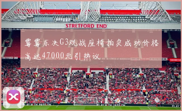 霉霉东决G3观战座椅拍卖成功价格高达47000元引热议